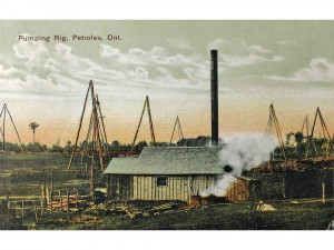 Pumping Oil Rig, Petrolia, ON, Postcard