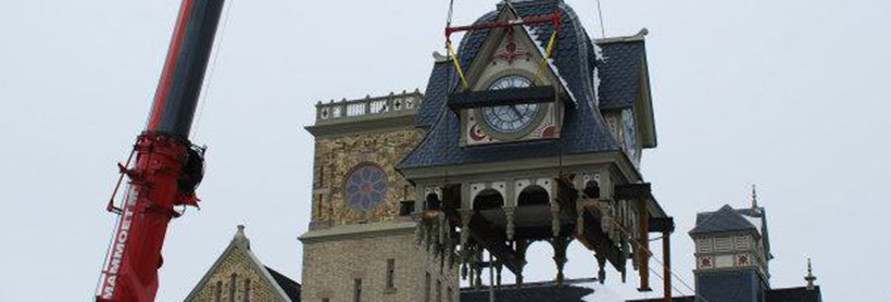 Clock Tower Raising 