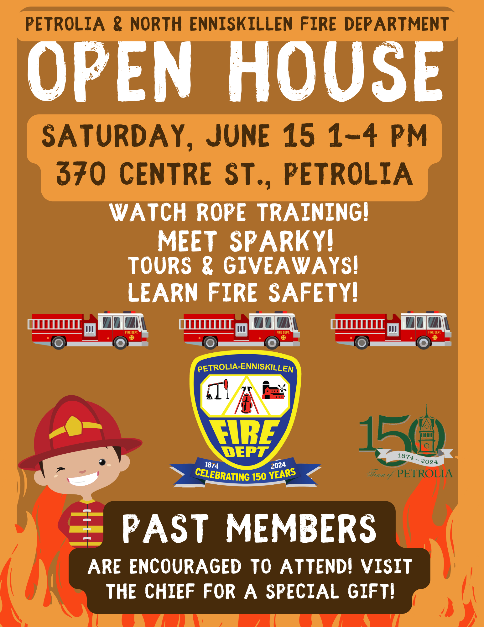 PETROLIA & NORTH ENNISKILLEN FIRE DEPARTMENT TO HOST 150th ANNIVERSARY ...